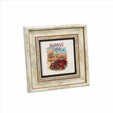 Roma Görseli Baskılı Doğaltaş Tablo (20 x 20 Krg-45)