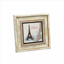 Eyfel Kulesi Baskılı Doğaltaş Tablo 20CMX20CM KRG-001