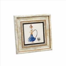 Istanbul Nargile Baskılı Doğaltaş Tablo (20 x 20 Krt-58)