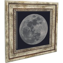 Dolunay Baskılı Doğaltaş Tablo (25 x 25 KRG-175)