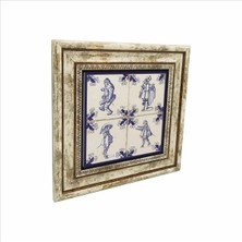 Hollanda Deseni Baskılı Doğaltaş Tablo 25CMX25CM KD-101
