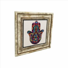 Fatıma’nın Eli Baskılı Doğaltaş Tablo (25 x 25 Kd-2)