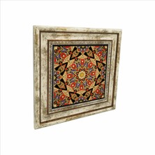 Iran Deseni Baskılı Doğaltaş Tablo (25 x 25 Kd-25)