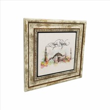 Ayasofya Camii Baskılı Doğaltaş Tablo (25 x 25 Krt-5)