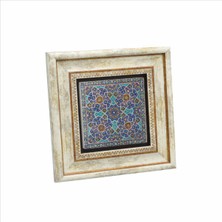 Cuma Cami Çinisi (Iran) Baskılı Doğaltaş Tablo (20 x 20 Kd-50)