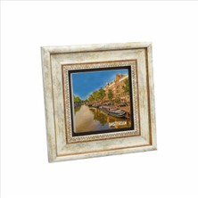 Amsterdam Görseli Baskılı Doğaltaş Tablo 20CMX20CM KRG-015
