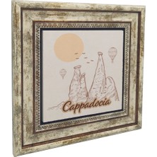 Kapadokya Görseli Baskılı Doğaltaş Tablo (25 x 25 KRT-162)