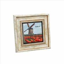 Hollanda Görseli Baskılı Doğaltaş Tablo 20CMX20CM KRG-028