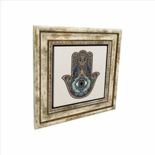 Fatıma’nın Eli Baskılı Doğaltaş Tablo 25X25 Kd-1