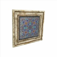 Cuma Cami Çinisi (Iran) Baskılı Doğaltaş Tablo (25 x 25 Kd-50)
