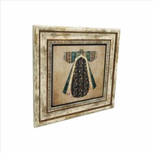 Osmanlı Saray Kaftanı Baskılı Doğaltaş Tablo (25 x 25 Krt-82)