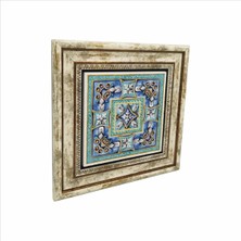 Italyan Deseni Baskılı Doğaltaş Tablo (25 x 25 Kd-77)