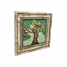 Ağaç Kadın Baskılı Doğaltaş Tablo (25 x 25 KRG-148)