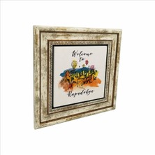 Kapadokya Baskılı Doğaltaş Tablo 25CMX25CM KRT-118