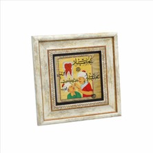 Osmanlı Diş Hekimi Minyatürü Baskılı Doğaltaş Tablo (20 x 20 KRT-122)