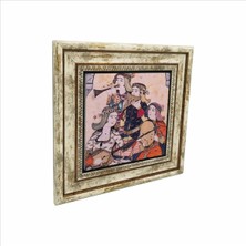 Müzisyen Kadınlar Minyatür Baskılı Doğaltaş Tablo 25CMX25CM KRT-125