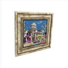 Ukrayna Görseli Baskılı Doğaltaş Tablo (25 x 25 Krg-66)