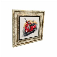 Italya Görseli Baskılı Doğaltaş Tablo (25 x 25 Krg-61)