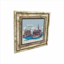 Kadıköy Vapuru Baskılı Doğaltaş Tablo (25 x 25 Krt-35)
