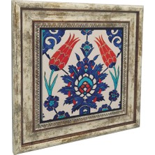 Türk Çinisi Baskılı Taş Tablo 25X25