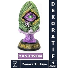 Premium Dayanıklı Çok Şık Dekoratif Hediyelik Özel Gün Biblo Koleksiyon Polyester Dragon Pençeli Göz