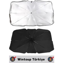 Premium Titanyum Gümüş Kaplama Uzun Ömürlü Uv Koruyucu Araç Içi Ön Cam Şemsiye Güneşlik
