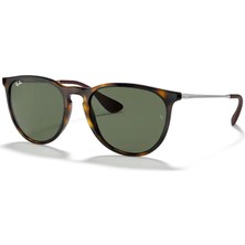 Ray-Ban RB 4171 71071 54 Erika Unisex Kahverengi Oval Güneş Gözlüğü