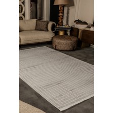 Kreasyon Halı Cunda CN015 Gri Uzun Ömürlü Yumuşak Dokulu Salon Mutfak Koridor Oturma Odası Yolluk Halı