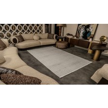 Kreasyon Halı Cunda CN015 Gri Uzun Ömürlü Yumuşak Dokulu Salon Mutfak Koridor Oturma Odası Yolluk Halı