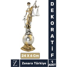 Premium Yüksek Kaliteli Şık Dekoratif Hediyelik Özel Gün Biblo Koleksiyon Polyester Adalet Figürü