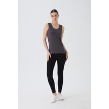 Kolsuz U Yaka Pamuklu Kadın Body T-Shirt 2049- Likralı Vücuda Oturan Body