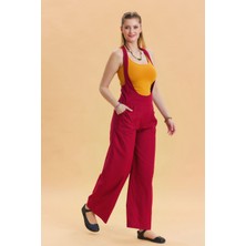 Los Banditos Fermuar Detaylı Cepli Kadın Bohem Tulum