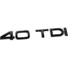 Audi A5 Serisi Uyumlu 40 Tdı Piano Black Bagaj Yazısı  3m 3D Abs