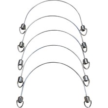 Vidalı Metal Boş Çanta Sapı 20 cm 5'li Set BS101