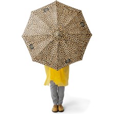 Coral High Kids Kahverengi Leopar Desenli Çocuk Şemsiyesi 12670