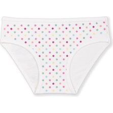 Kız Çocuk Pamuklu Renkli Baskılı Bikini Külot 6'lı Paket 5402 Renkli