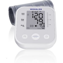 Wohler Üst Koldan Ölçer Dijital Tansiyon Aleti Nabız Ölçer USB Girişli 99 Ölçüm Hafıza Çantalı