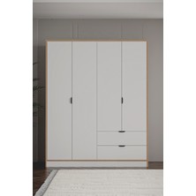 Arden 4 Kapaklı 2 Çekmeceli Dolap