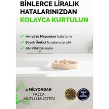 Nnrepaır - 2 Renk : Beyaz - Şeffaf - Seramik, Akrilik, Porselen, Kuvars, Granit, Fayans, Mermer Için Yüzey Tamir Kiti