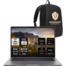 Asus Expertbook P3 i5 13420H Notebook 48GB RAM 512GB SSD 14" FHD+ FreeDOS + Per4 Çanta P3405I516512G1DP327