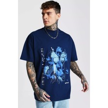 Unisex Oversize Grafiti Baskılı Premium T-Shirt
