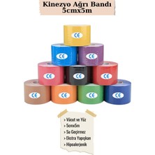 Profesyonel Kinezyo Bant Set Sporcu Bandı Uygulama Seti -Yüz ve Vücut Uygun- 8 Bantlı Set (ÇANTA VE PDF HEDİYE)