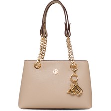 Bej-Bordo U.s. Polo Assn. Kadın Omuz Çantası US25539