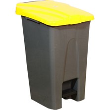 Pedallı Çöp Kovası Tekerlekli 70 Lt