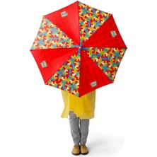 Coral High Kids Renkli Blok Desenli Çocuk Şemsiyesi 12675