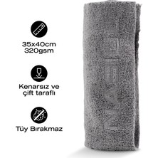 Nasiol Wipe&Buff Mikrofiber Seramik Kaplama Detailing Bezi 10'lu-A.Gri-Temizlik Bezi-35x40cm-320gsm