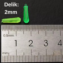 Eagenset Neon Ultraviyole Uv Yumuşak Silikon Yeşil 50 Adet 1,3 Cm. Delik: 2mm