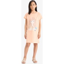 DeFacto Kısa Kollu Elbise Kız Çocuk E0657A825SM