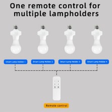 Healeele 5 Adet E27 Kablosuz Akıllı Ampul Adaptörü Lamba Tutucu Tabanı On/off Anahtar Priz Tutucu App Kontrol Soketi (Yurt Dışından)
