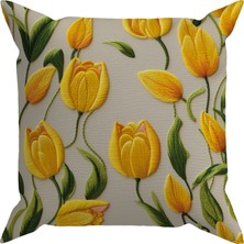 Evdek Embroıdery Ds1 Dijital Baskılı Kırlent Kılıfı